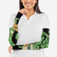 Personalized Portland Frog Resist Arm Sleeves Frogs Against Fascism - Wonder Print Shop
