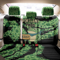 Portland Frog Resist Back Car Seat Cover Frogs Against Fascism - Wonder Print Shop