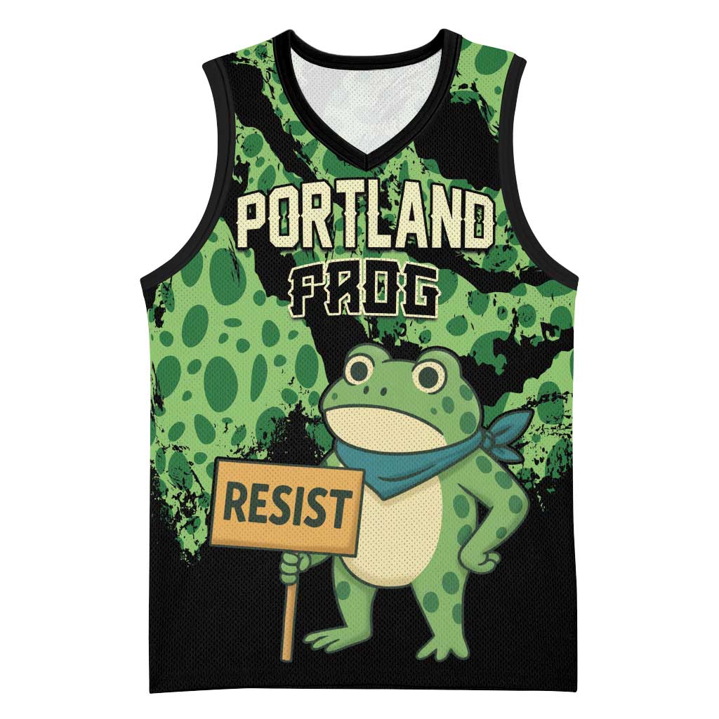 Personalized Portland Frog Resist Basketball Jersey Frogs Against Fascism - Wonder Print Shop