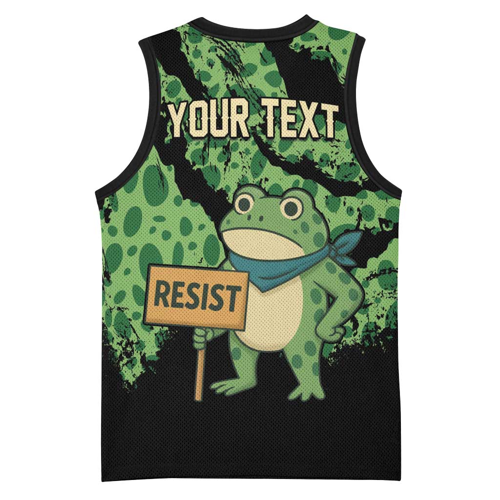 Personalized Portland Frog Resist Basketball Jersey Frogs Against Fascism - Wonder Print Shop