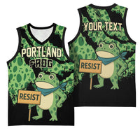 Personalized Portland Frog Resist Basketball Jersey Frogs Against Fascism - Wonder Print Shop
