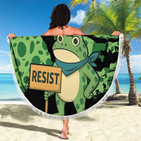 Portland Frog Resist Beach Blanket Frogs Against Fascism - Wonder Print Shop