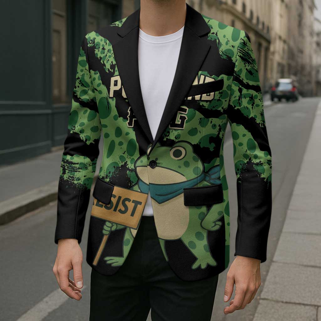 Personalized Portland Frog Resist Blazer Frogs Against Fascism - Wonder Print Shop