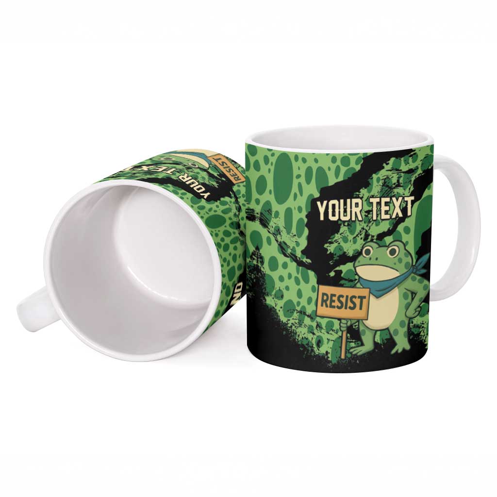 Personalized Portland Frog Resist Ceramic Mug Frogs Against Fascism - Wonder Print Shop