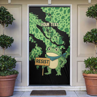 Personalized Portland Frog Resist Door Cover Frogs Against Fascism - Wonder Print Shop