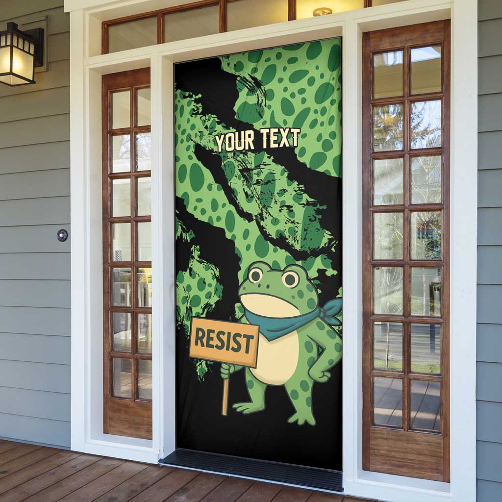 Personalized Portland Frog Resist Door Cover Frogs Against Fascism - Wonder Print Shop