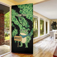 Personalized Portland Frog Resist Door Cover Frogs Against Fascism - Wonder Print Shop