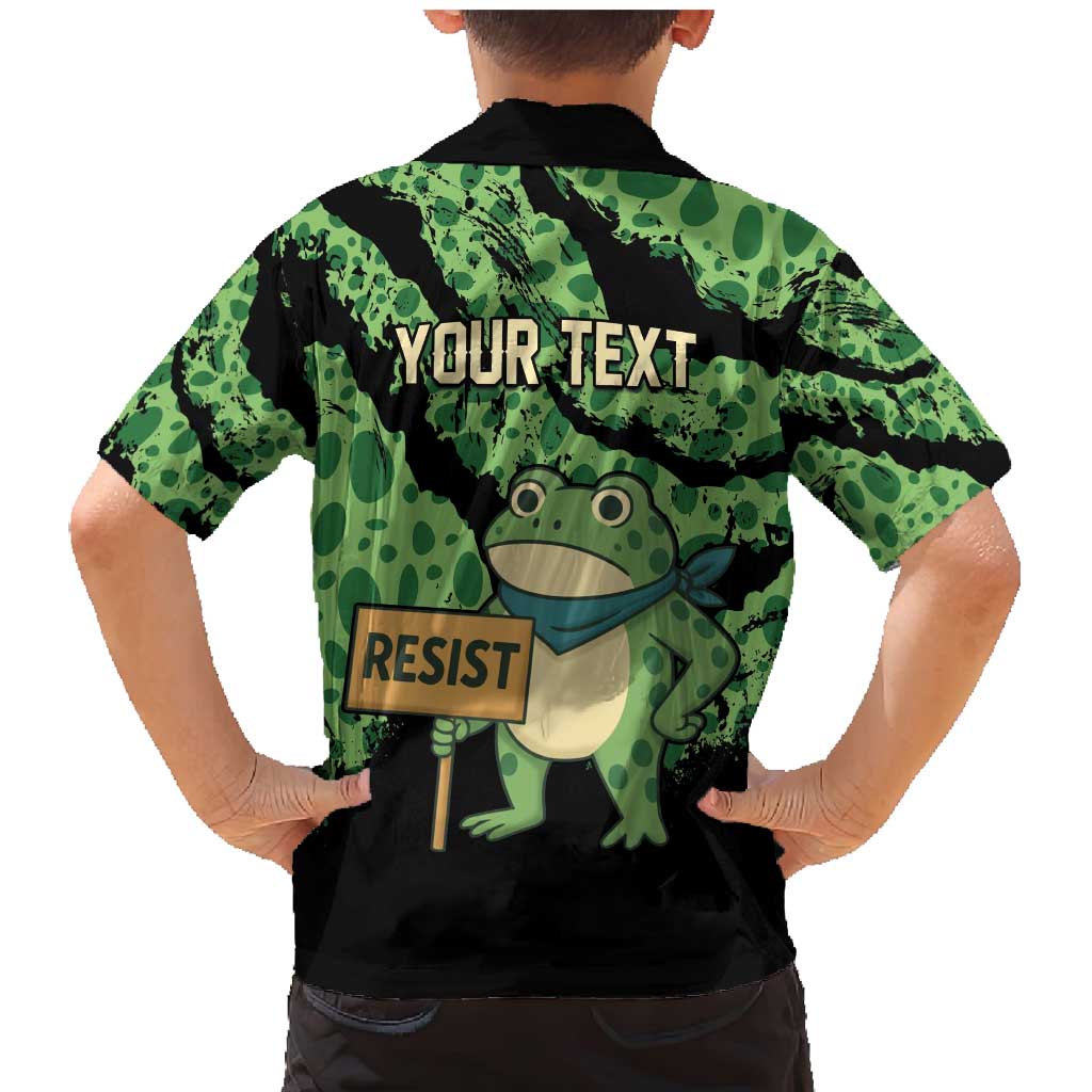 Personalized Portland Frog Resist Family Matching Mermaid Dress and Hawaiian Shirt Frogs Against Fascism - Wonder Print Shop