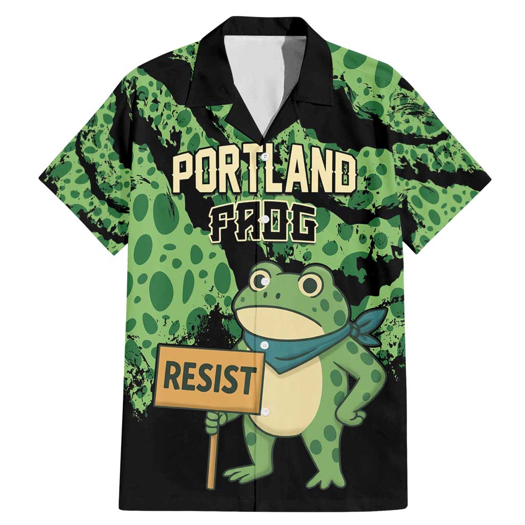 Personalized Portland Frog Resist Family Matching Mermaid Dress and Hawaiian Shirt Frogs Against Fascism - Wonder Print Shop
