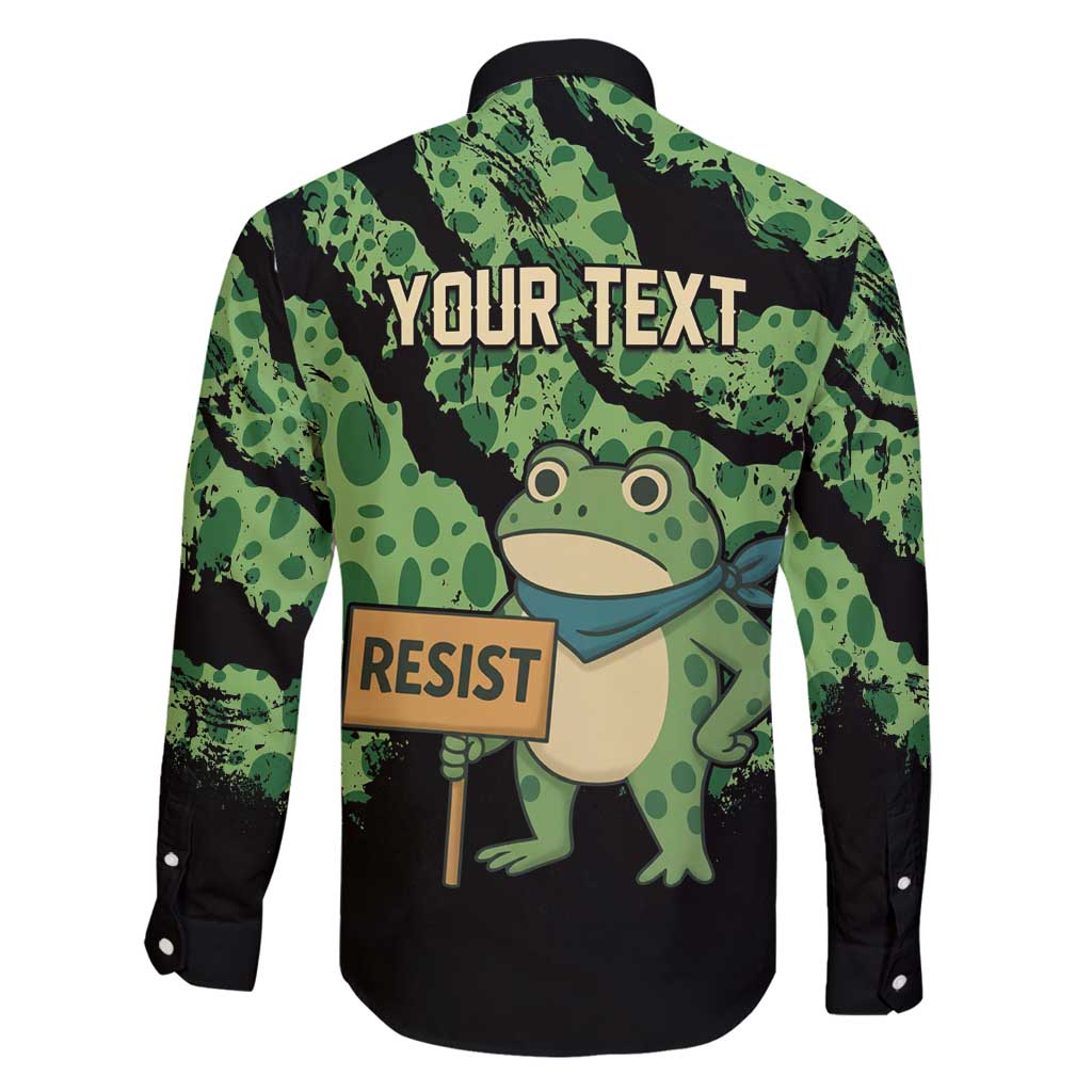 Personalized Portland Frog Resist Family Matching Off Shoulder Maxi Dress and Hawaiian Shirt Frogs Against Fascism - Wonder Print Shop