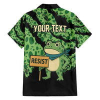 Personalized Portland Frog Resist Family Matching Puletasi and Hawaiian Shirt Frogs Against Fascism - Wonder Print Shop
