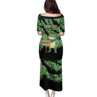 Personalized Portland Frog Resist Family Matching Puletasi and Hawaiian Shirt Frogs Against Fascism - Wonder Print Shop