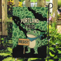 Portland Frog Resist Garden Flag Frogs Against Fascism - Wonder Print Shop