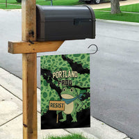 Portland Frog Resist Garden Flag Frogs Against Fascism - Wonder Print Shop