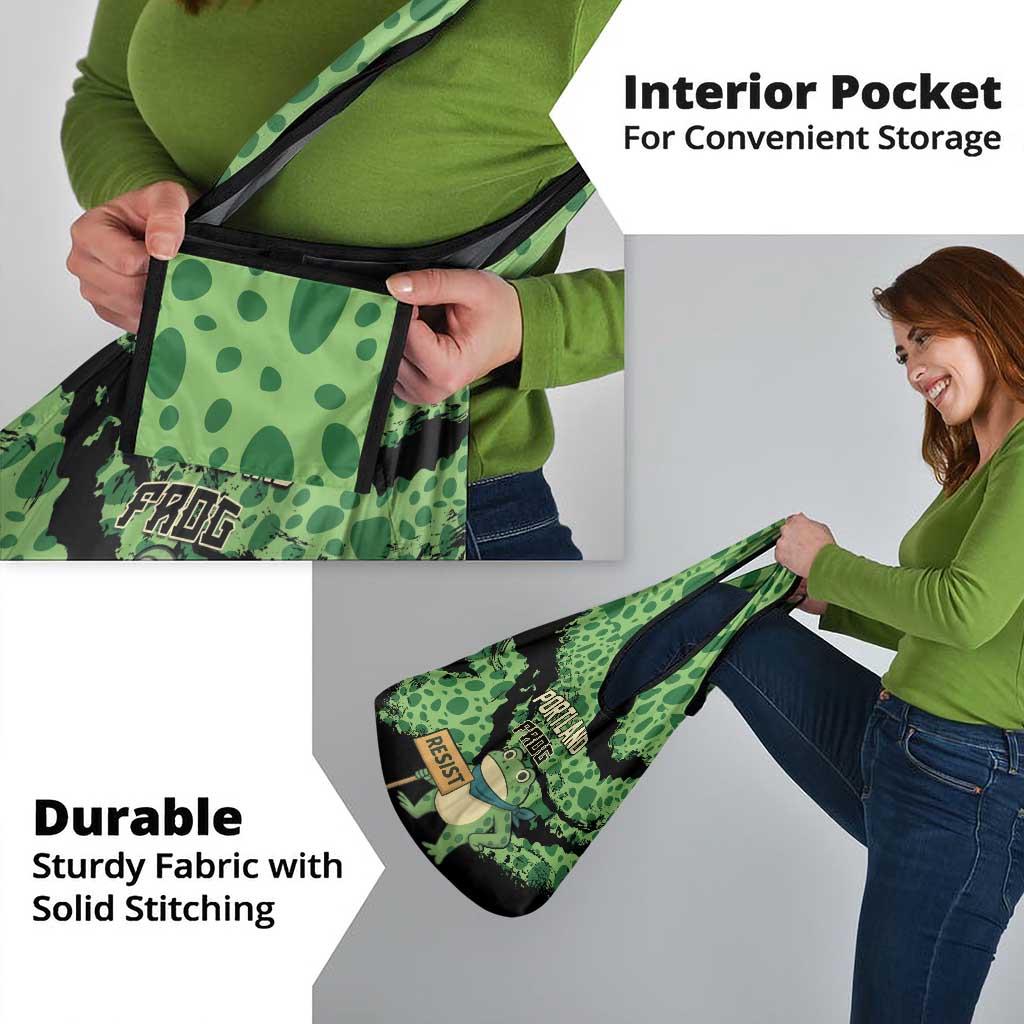 Portland Frog Resist Grocery Bag Frogs Against Fascism - Wonder Print Shop