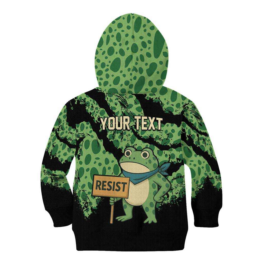 Personalized Portland Frog Resist Kid Hoodie Frogs Against Fascism - Wonder Print Shop