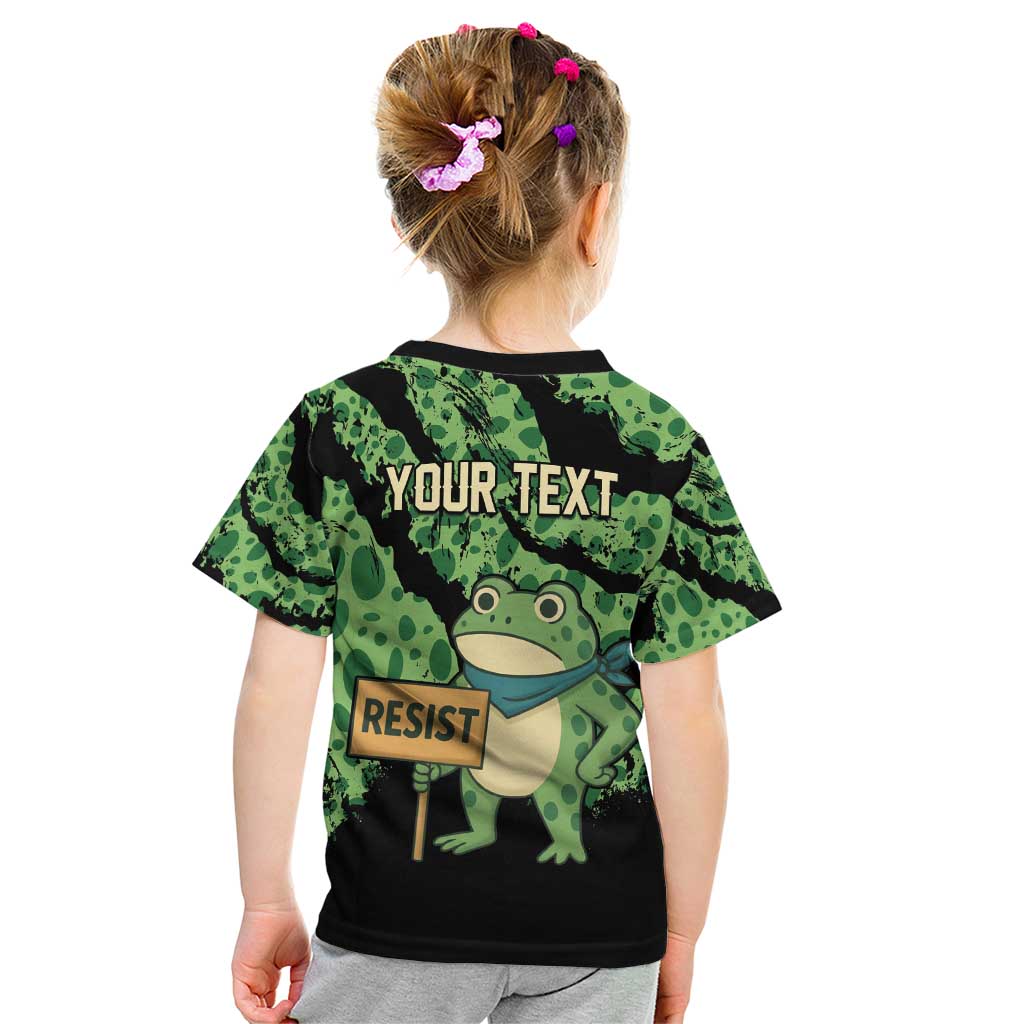 Personalized Portland Frog Resist Kid T Shirt Frogs Against Fascism - Wonder Print Shop