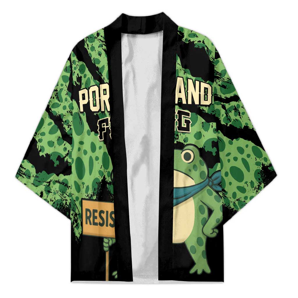 Personalized Portland Frog Resist Kimono Frogs Against Fascism - Wonder Print Shop