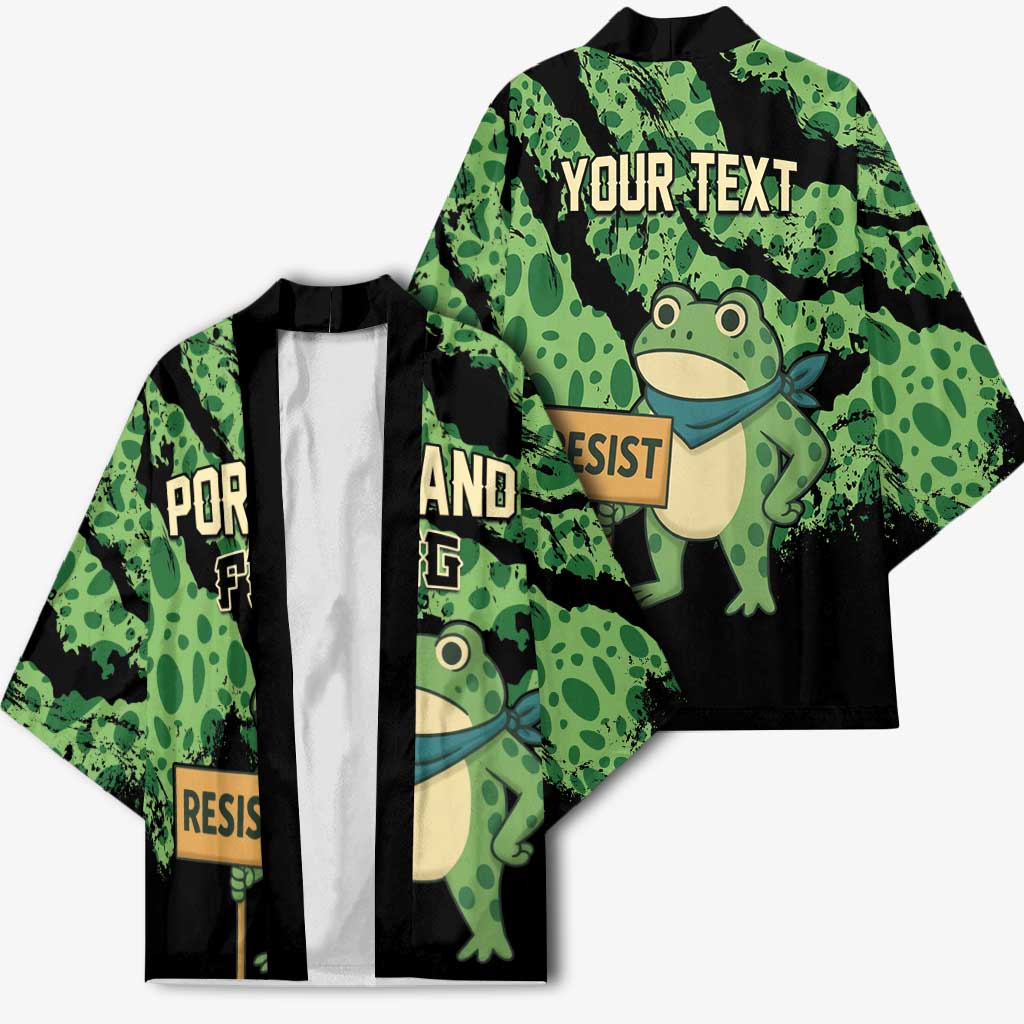 Personalized Portland Frog Resist Kimono Frogs Against Fascism - Wonder Print Shop
