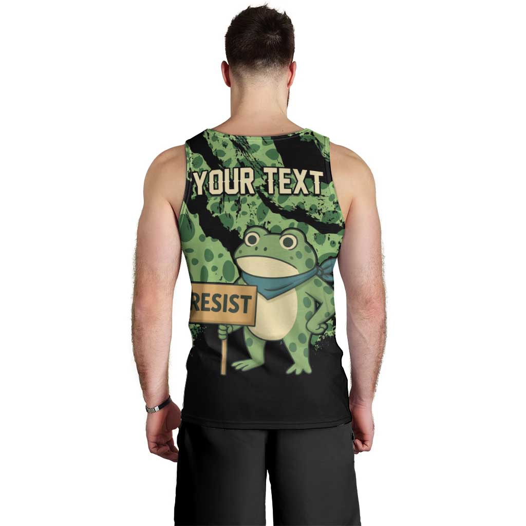 Personalized Portland Frog Resist Men Tank Top Frogs Against Fascism - Wonder Print Shop