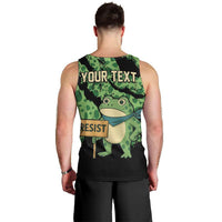Personalized Portland Frog Resist Men Tank Top Frogs Against Fascism - Wonder Print Shop