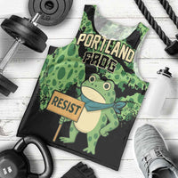 Personalized Portland Frog Resist Men Tank Top Frogs Against Fascism - Wonder Print Shop