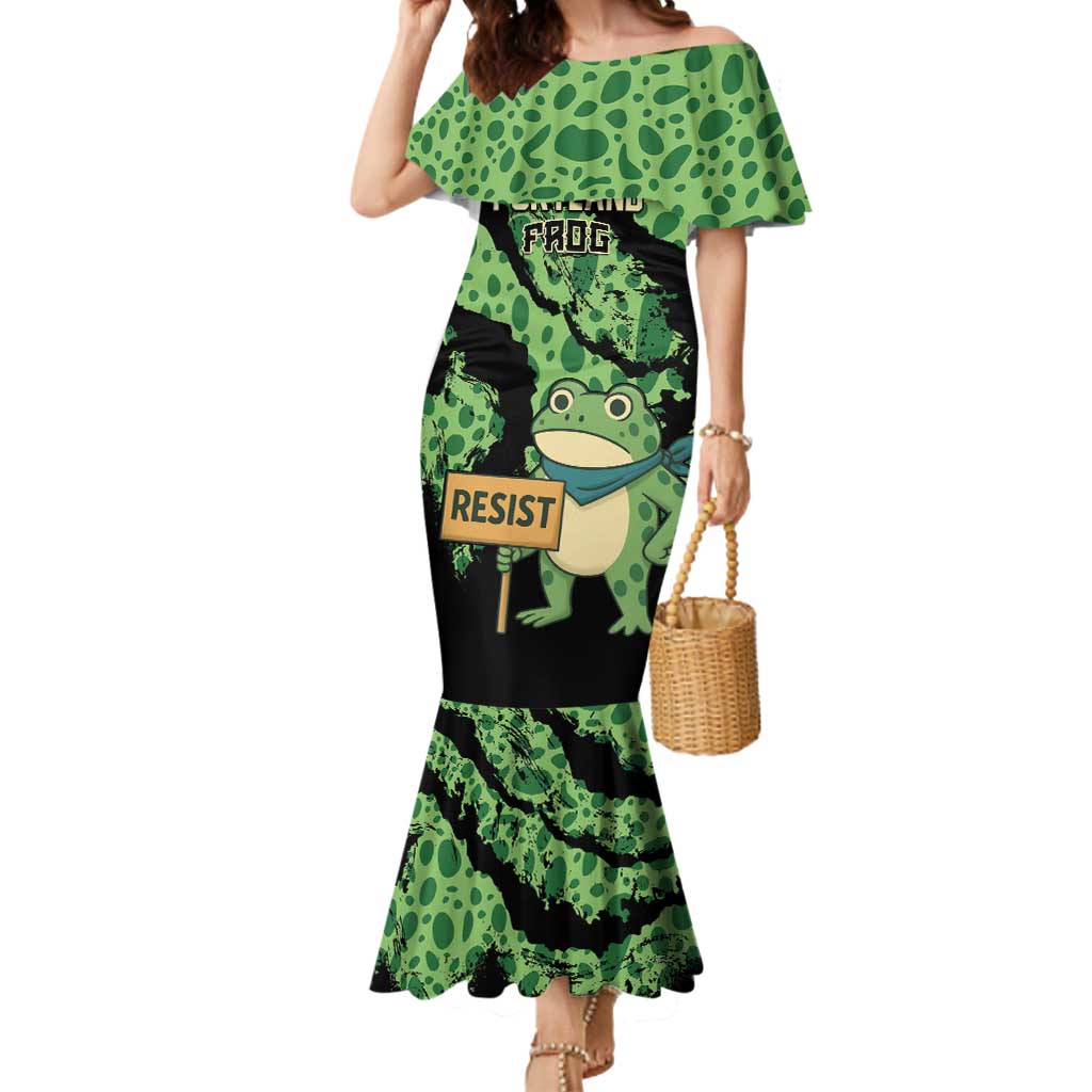 Personalized Portland Frog Resist Mermaid Dress Frogs Against Fascism - Wonder Print Shop