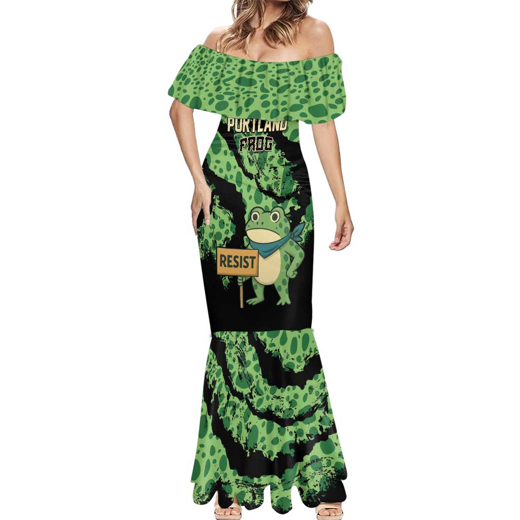 Personalized Portland Frog Resist Mermaid Dress Frogs Against Fascism - Wonder Print Shop