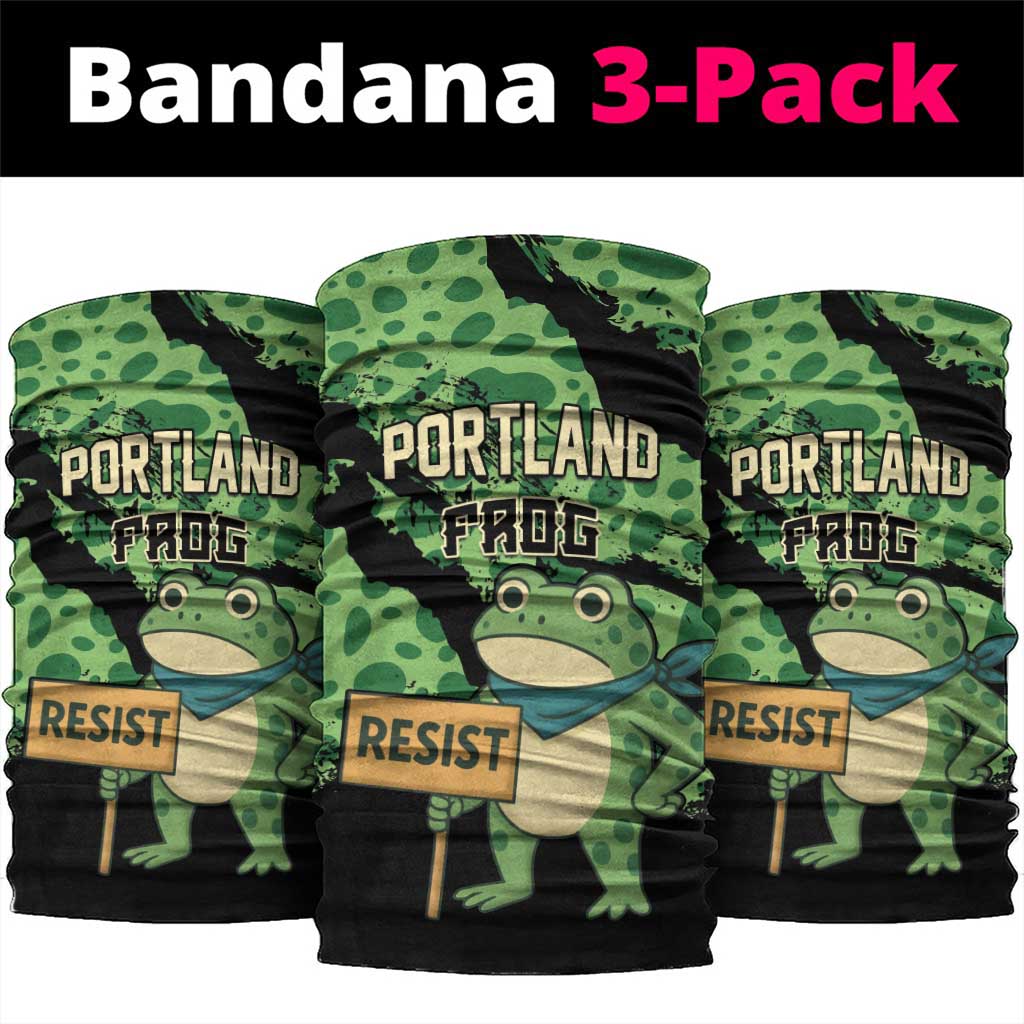 Portland Frog Resist Neck Gaiter Frogs Against Fascism - Wonder Print Shop