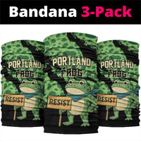 Portland Frog Resist Neck Gaiter Frogs Against Fascism - Wonder Print Shop