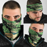 Portland Frog Resist Neck Gaiter Frogs Against Fascism - Wonder Print Shop