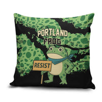 Portland Frog Resist Pillow Cover Frogs Against Fascism - Wonder Print Shop
