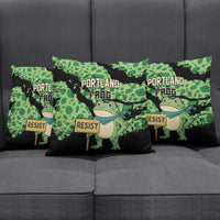 Portland Frog Resist Pillow Cover Frogs Against Fascism - Wonder Print Shop
