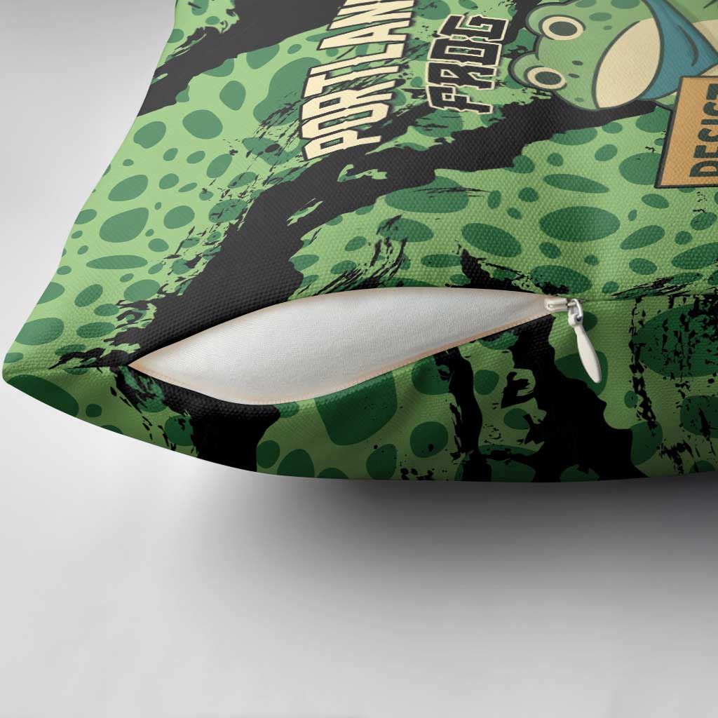 Portland Frog Resist Pillow Cover Frogs Against Fascism - Wonder Print Shop