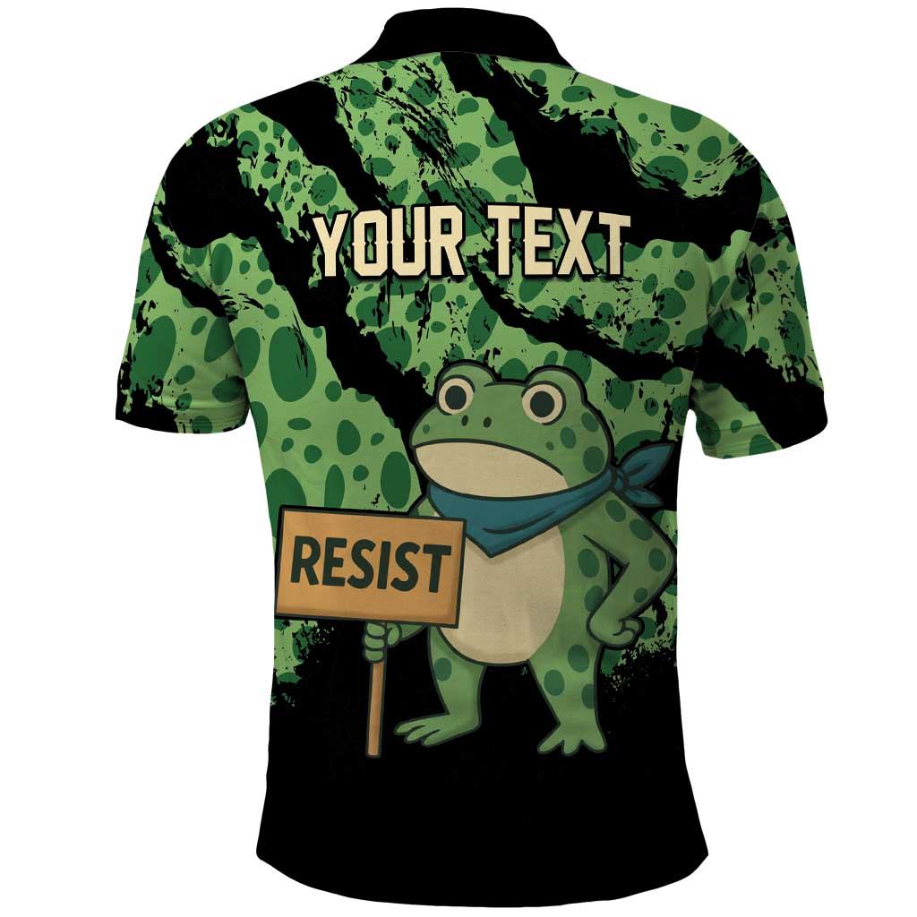 Personalized Portland Frog Resist Polo Shirt Frogs Against Fascism - Wonder Print Shop