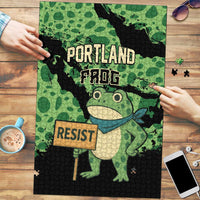 Portland Frog Resist Puzzle Frogs Against Fascism - Wonder Print Shop