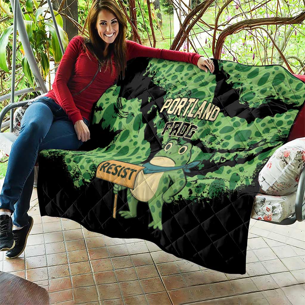 Portland Frog Resist Quilt Frogs Against Fascism - Wonder Print Shop