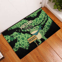 Portland Frog Resist Rubber Doormat Frogs Against Fascism - Wonder Print Shop