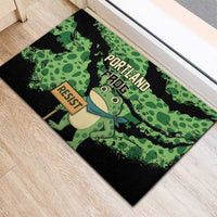 Portland Frog Resist Rubber Doormat Frogs Against Fascism - Wonder Print Shop