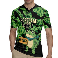 Personalized Portland Frog Resist Rugby Jersey Frogs Against Fascism - Wonder Print Shop
