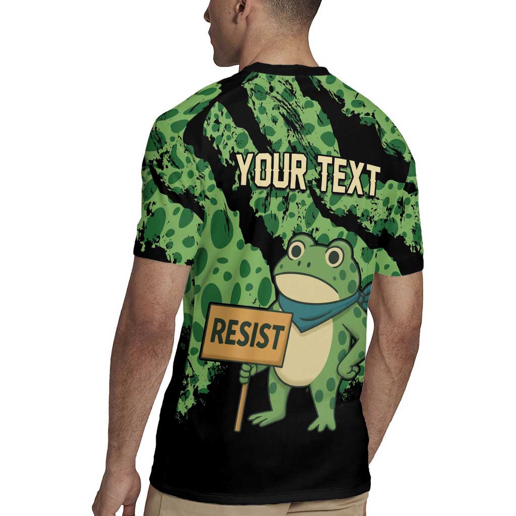 Personalized Portland Frog Resist Rugby Jersey Frogs Against Fascism - Wonder Print Shop