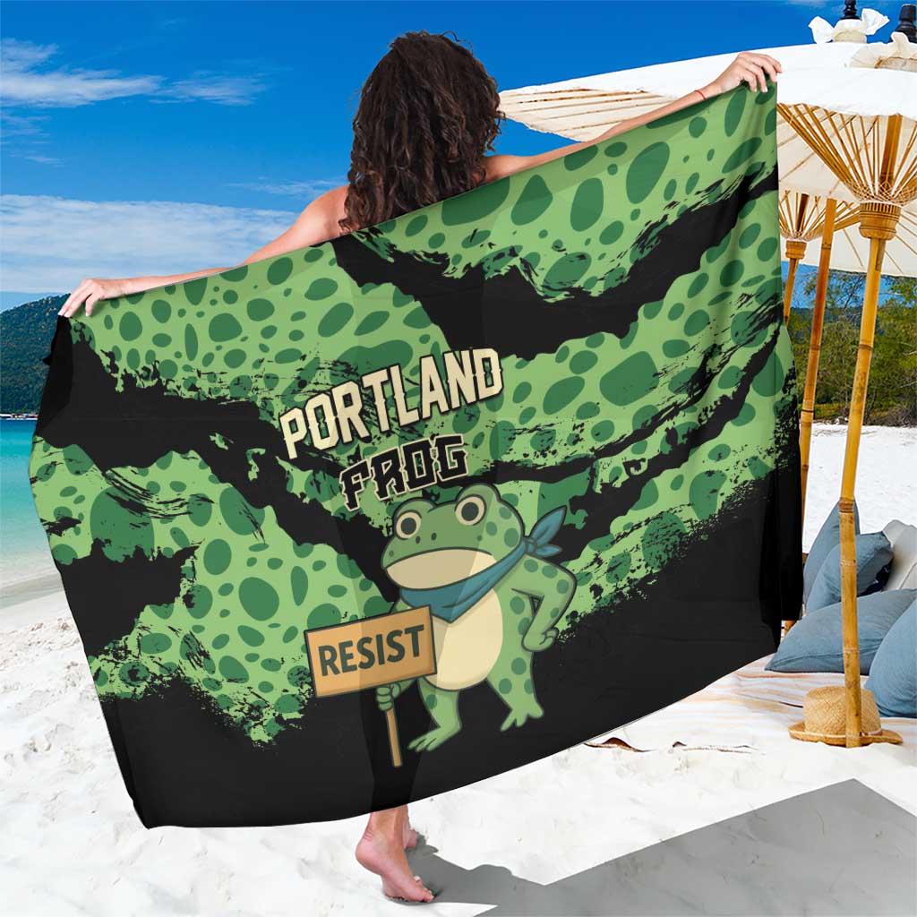 Portland Frog Resist Sarong Frogs Against Fascism - Wonder Print Shop