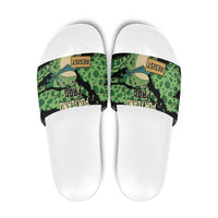 Portland Frog Resist Slide Sandals Frogs Against Fascism - Wonder Print Shop