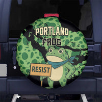 Portland Frog Resist Spare Tire Cover Frogs Against Fascism - Wonder Print Shop