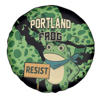 Portland Frog Resist Spare Tire Cover Frogs Against Fascism - Wonder Print Shop