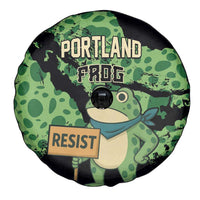 Portland Frog Resist Spare Tire Cover Frogs Against Fascism - Wonder Print Shop