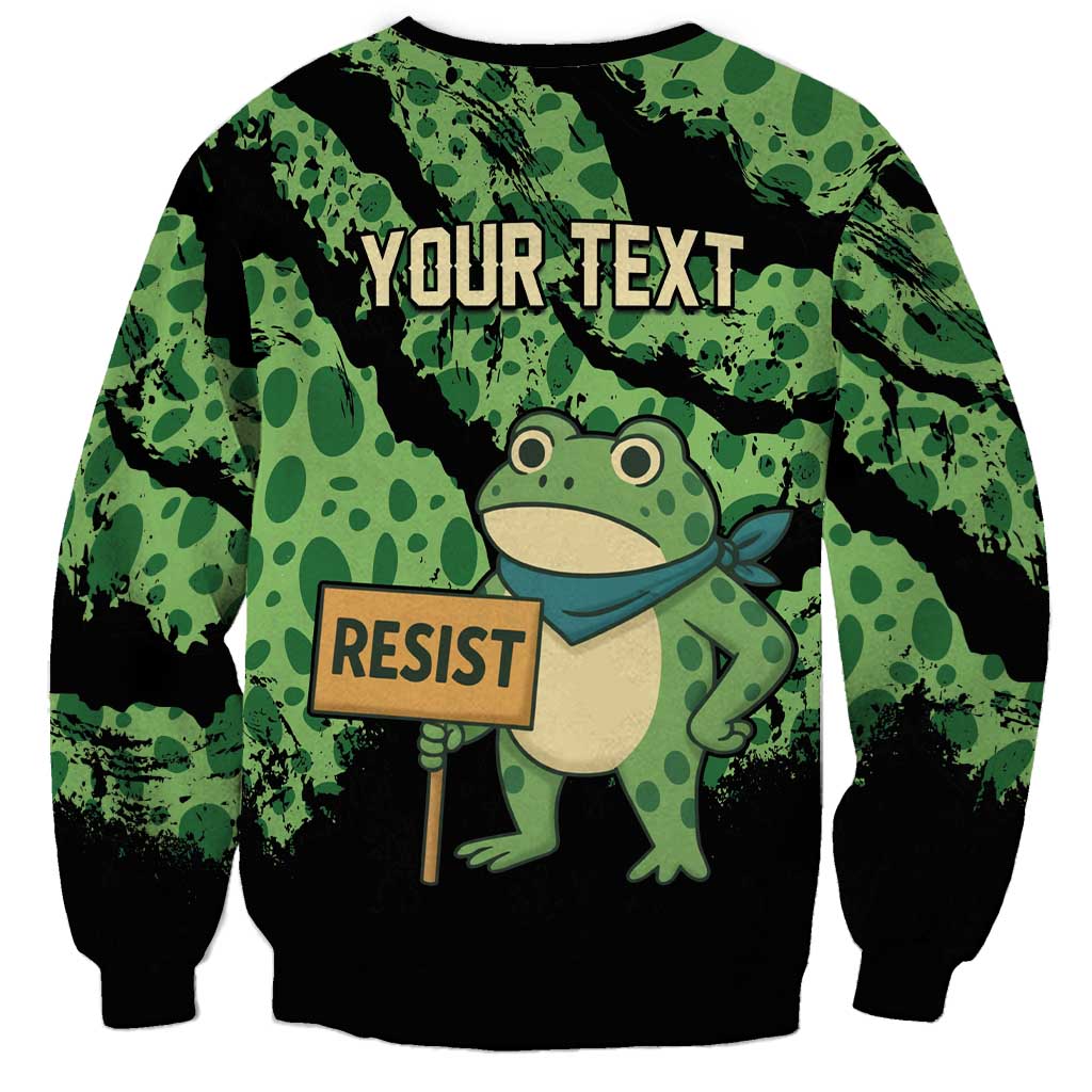 Personalized Portland Frog Resist Sweatshirt Frogs Against Fascism - Wonder Print Shop