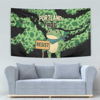 Portland Frog Resist Tapestry Frogs Against Fascism - Wonder Print Shop
