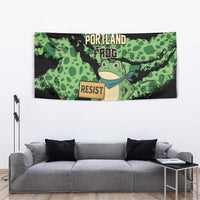 Portland Frog Resist Tapestry Frogs Against Fascism - Wonder Print Shop