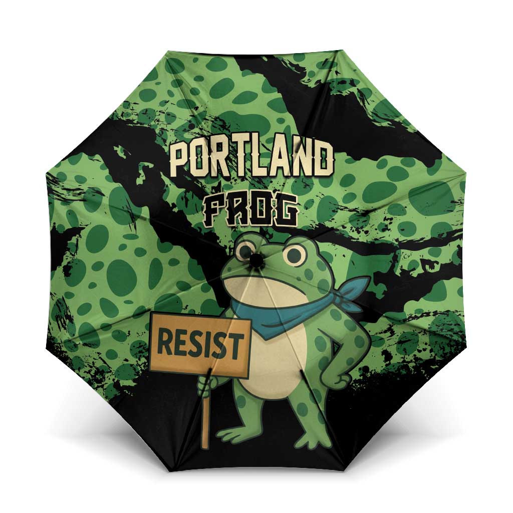 Portland Frog Resist Umbrella Frogs Against Fascism - Wonder Print Shop